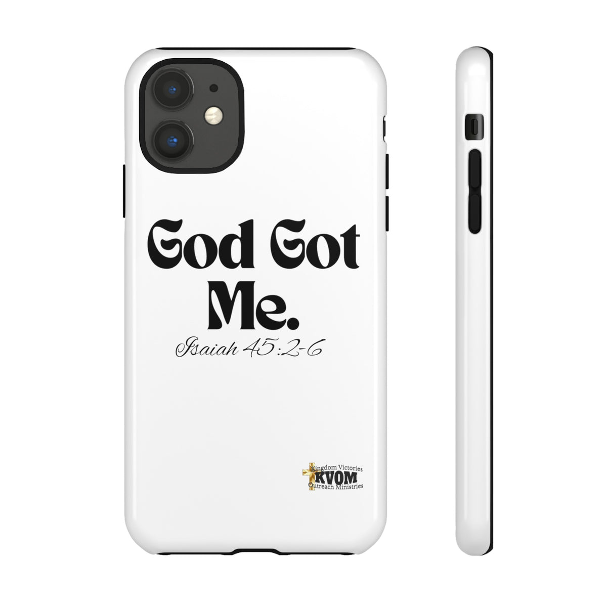 God Got Me KVOM Tough Case, Black Print