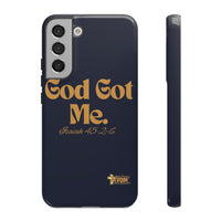 God Got Me KVOM Tough Case, Gold Print