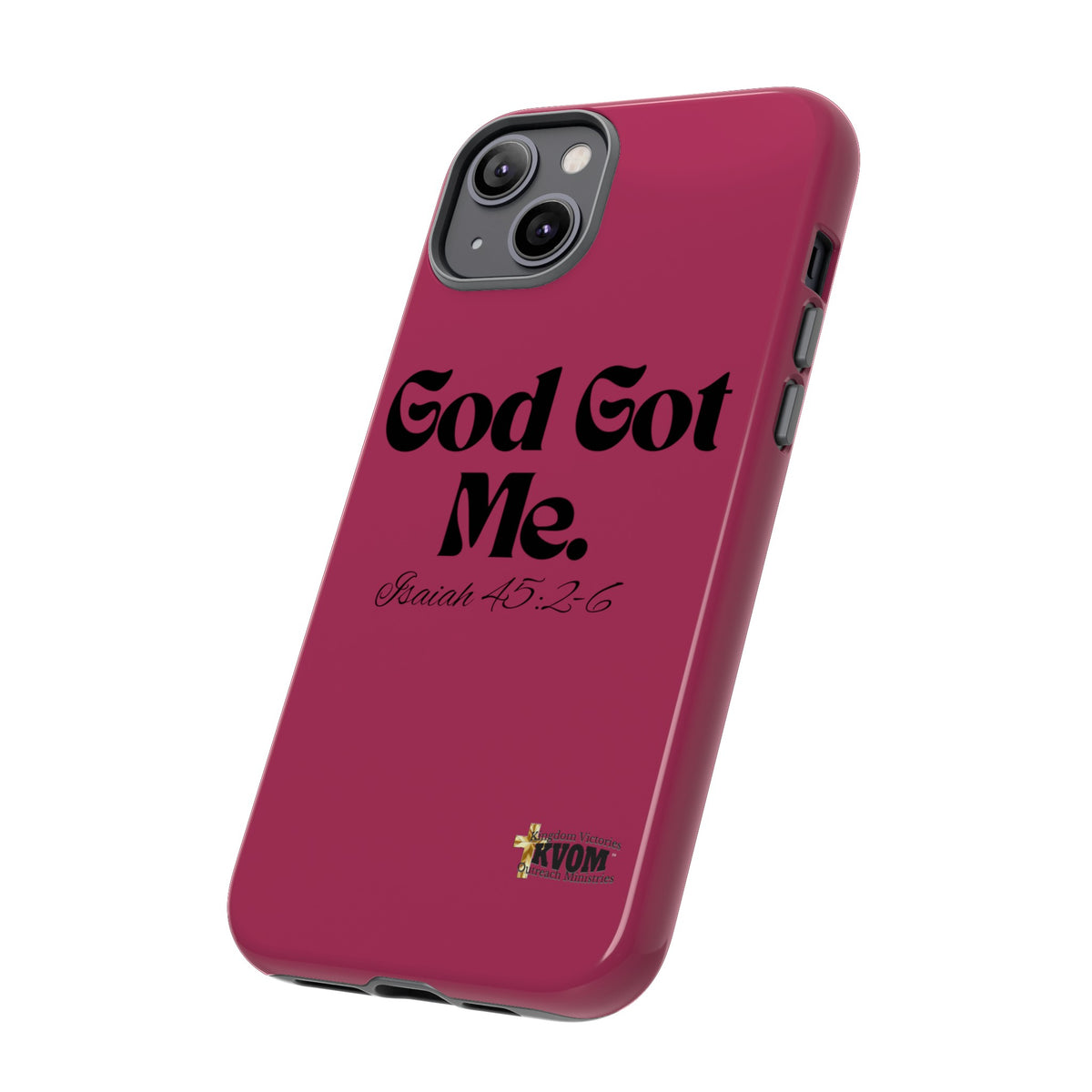 God Got Me KVOM Tough Case, Black Print