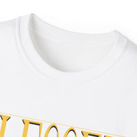 BLESSED "Stretched" T-Shirt Black, White, Gold Print