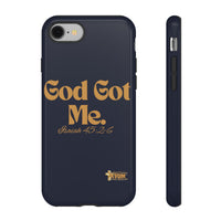 God Got Me KVOM Tough Case, Gold Print