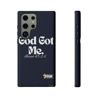 God Got Me KVOM Tough Case, White Print