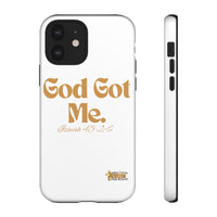 God Got Me KVOM Tough Case, Gold Print