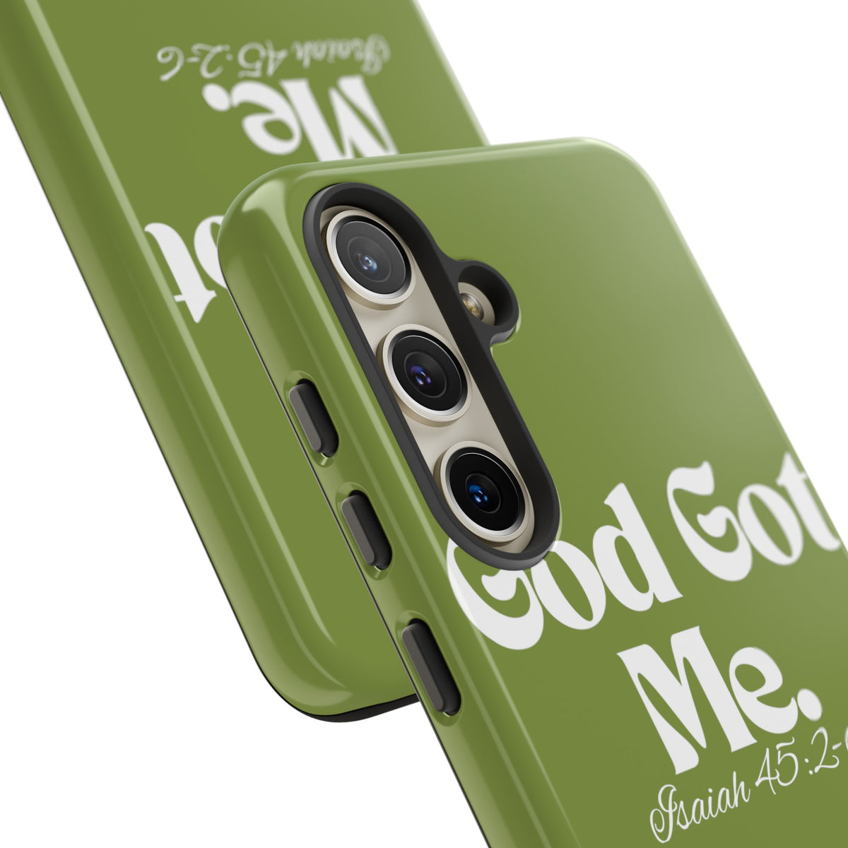 God Got Me KVOM Tough Case, White Print