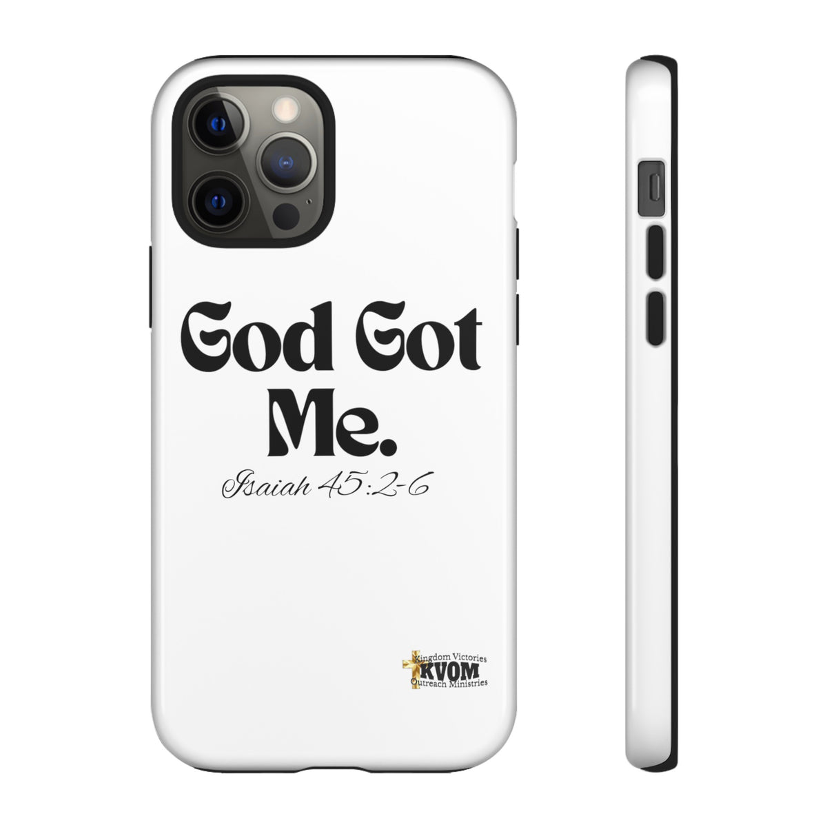 God Got Me KVOM Tough Case, Black Print