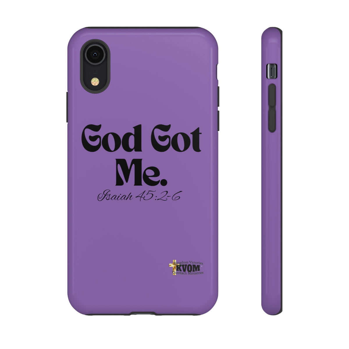 God Got Me KVOM Tough Case, Black Print