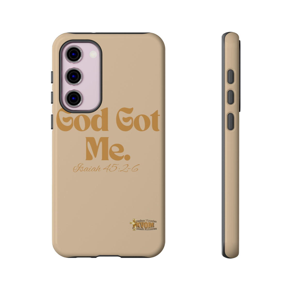 God Got Me KVOM Tough Case, Gold Print