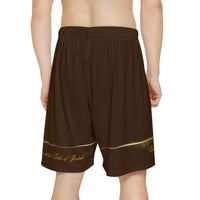 Lion of the Tribe Judah Men’s Sports Shorts, Brown