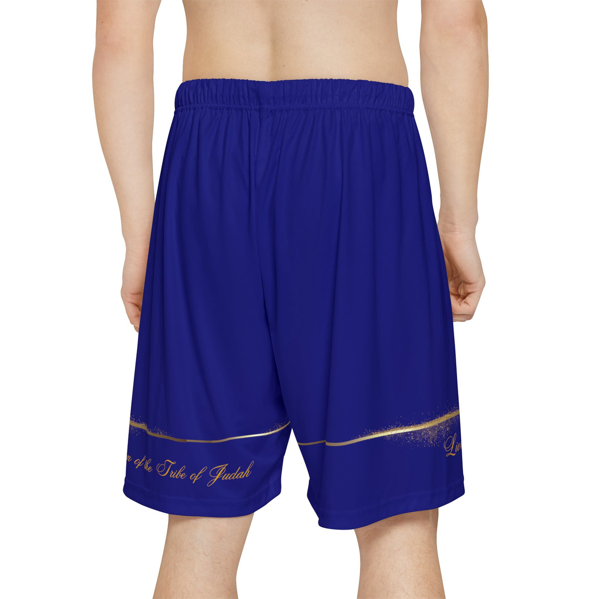 Lion of the Tribe Judah Men’s Sports Shorts, Royal Blue