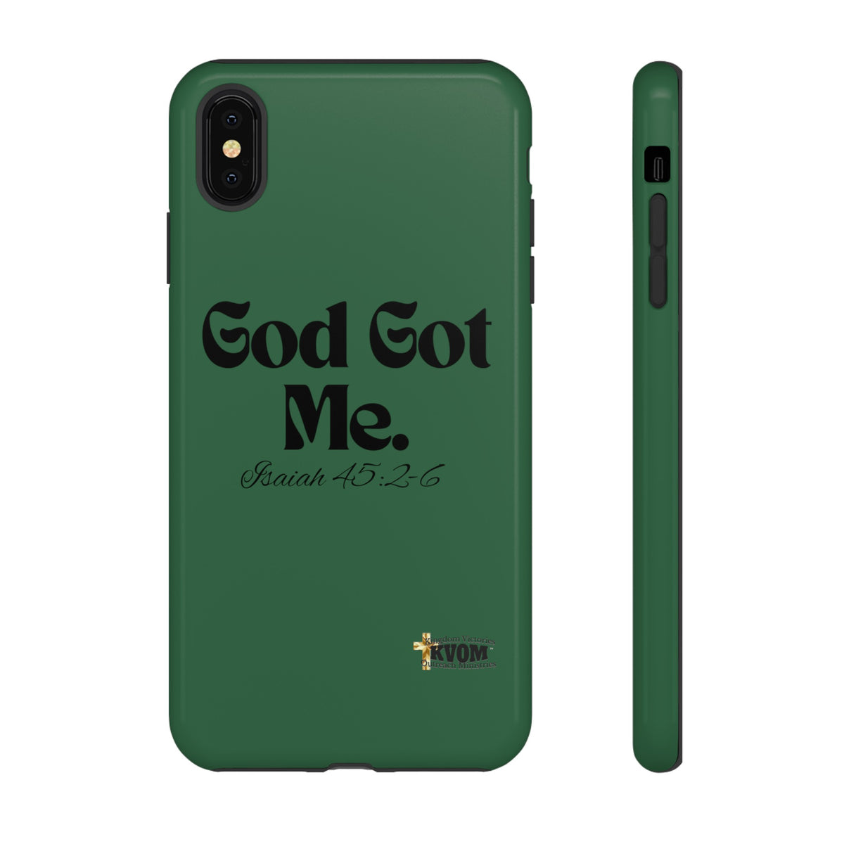 God Got Me KVOM Tough Case, Black Print