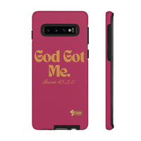 God Got Me KVOM Tough Case, Gold Print