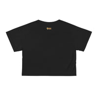 God Got Me Women's Crop Top, Black & Gold