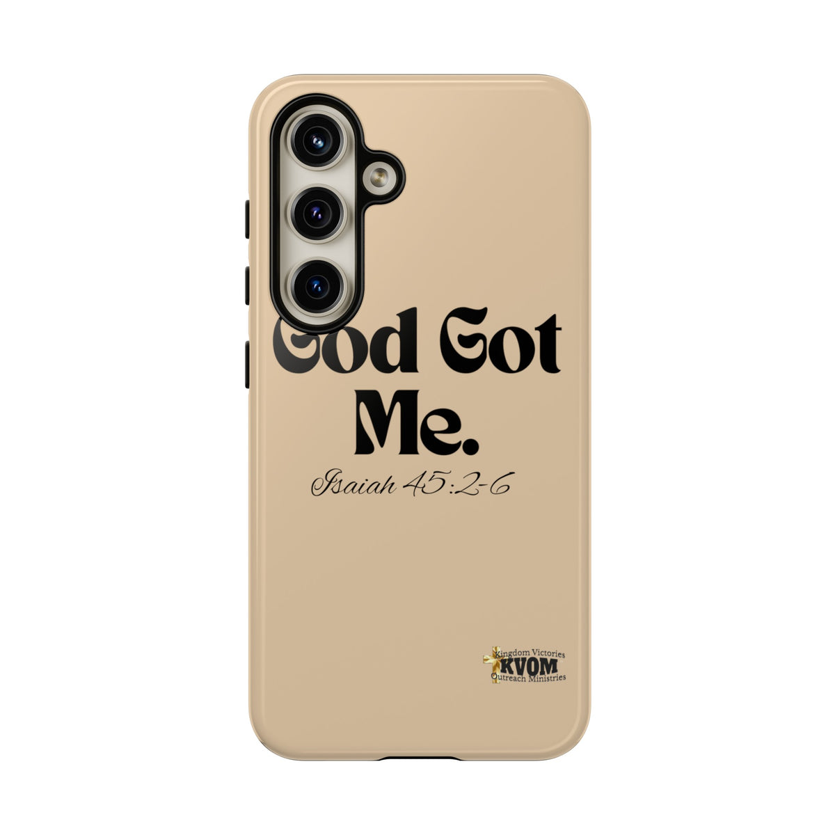 God Got Me KVOM Tough Case, Black Print