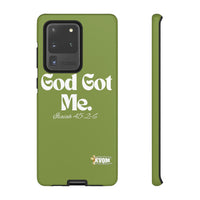 God Got Me KVOM Tough Case, White Print