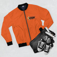 KVOM Logo Men's Bomber Jacket: Orange