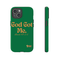 God Got Me KVOM Tough Case, Gold Print