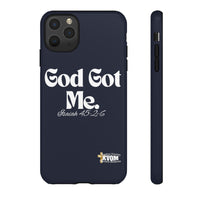 God Got Me KVOM Tough Case, White Print