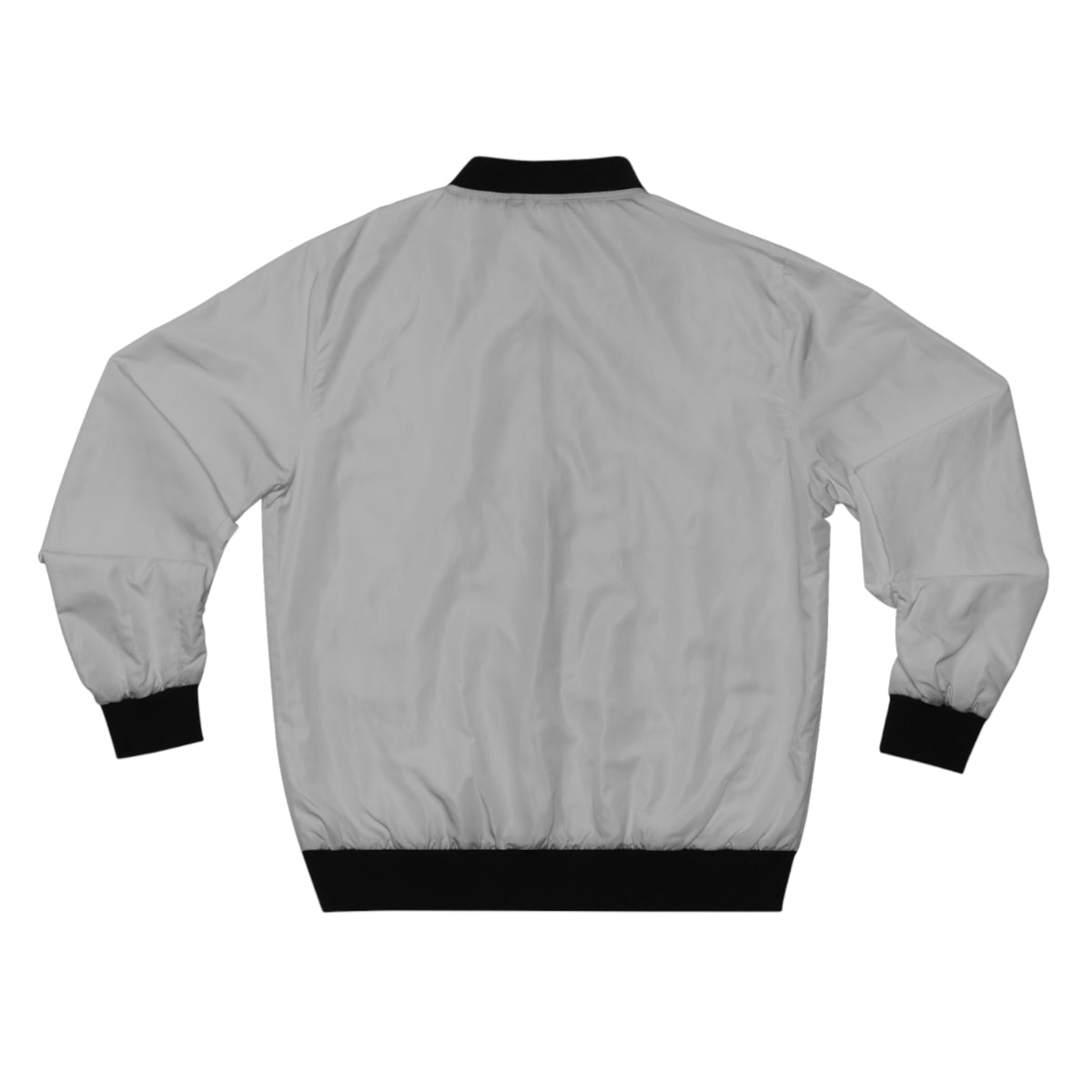 KVOM Logo Men's Bomber Jacket: Silver