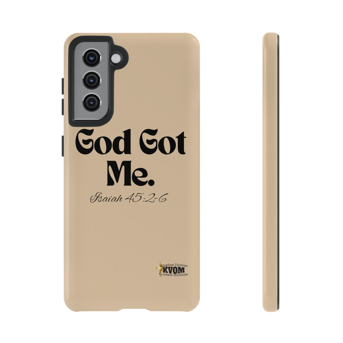 God Got Me KVOM Tough Case, Black Print