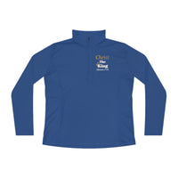 Christ The King Ladies Zip-Neck Pullover