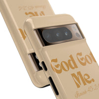 God Got Me KVOM Tough Case, Gold Print