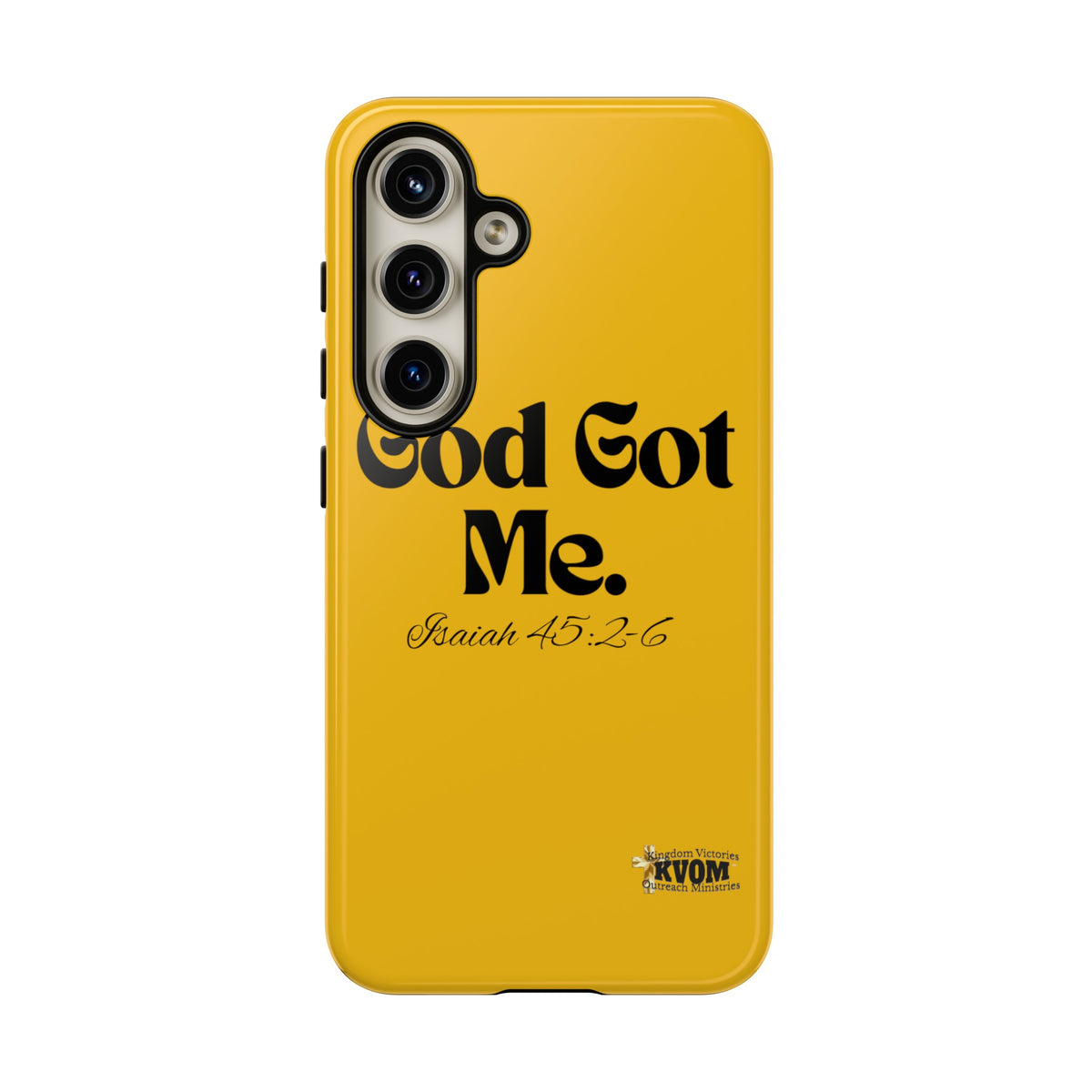 God Got Me KVOM Tough Case, Black Print