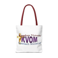 KVOM Logo Tote Bag, White, Moses Temple Colored Logo