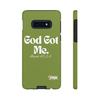 God Got Me KVOM Tough Case, White Print