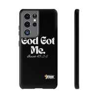 God Got Me KVOM Tough Case, White Print