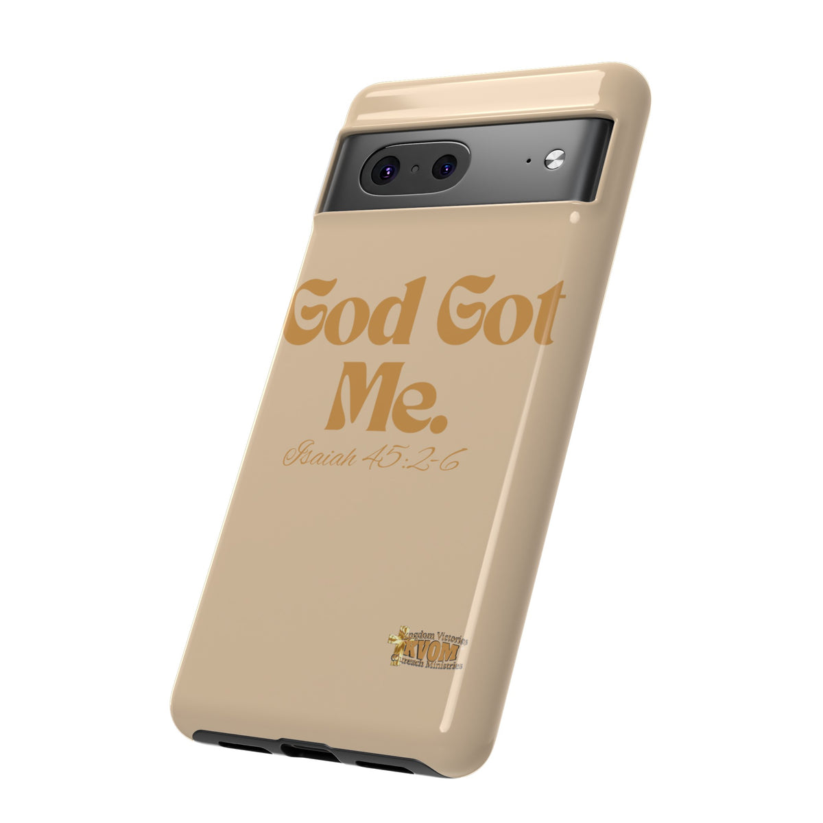 God Got Me KVOM Tough Case, Gold Print