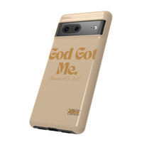 God Got Me KVOM Tough Case, Gold Print