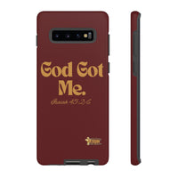 God Got Me KVOM Tough Case, Gold Print