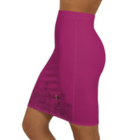 Stretched Series BLESSED Women's Pencil Skirt, Deep Berry