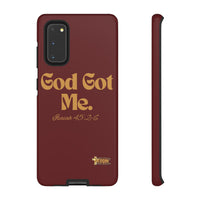 God Got Me KVOM Tough Case, Gold Print