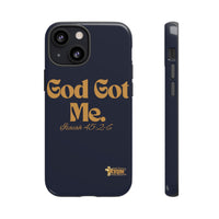 God Got Me KVOM Tough Case, Gold Print