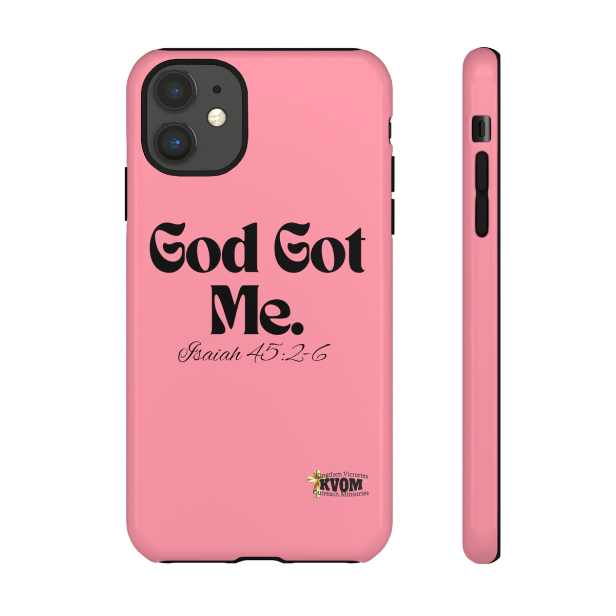 God Got Me KVOM Tough Case, Black Print