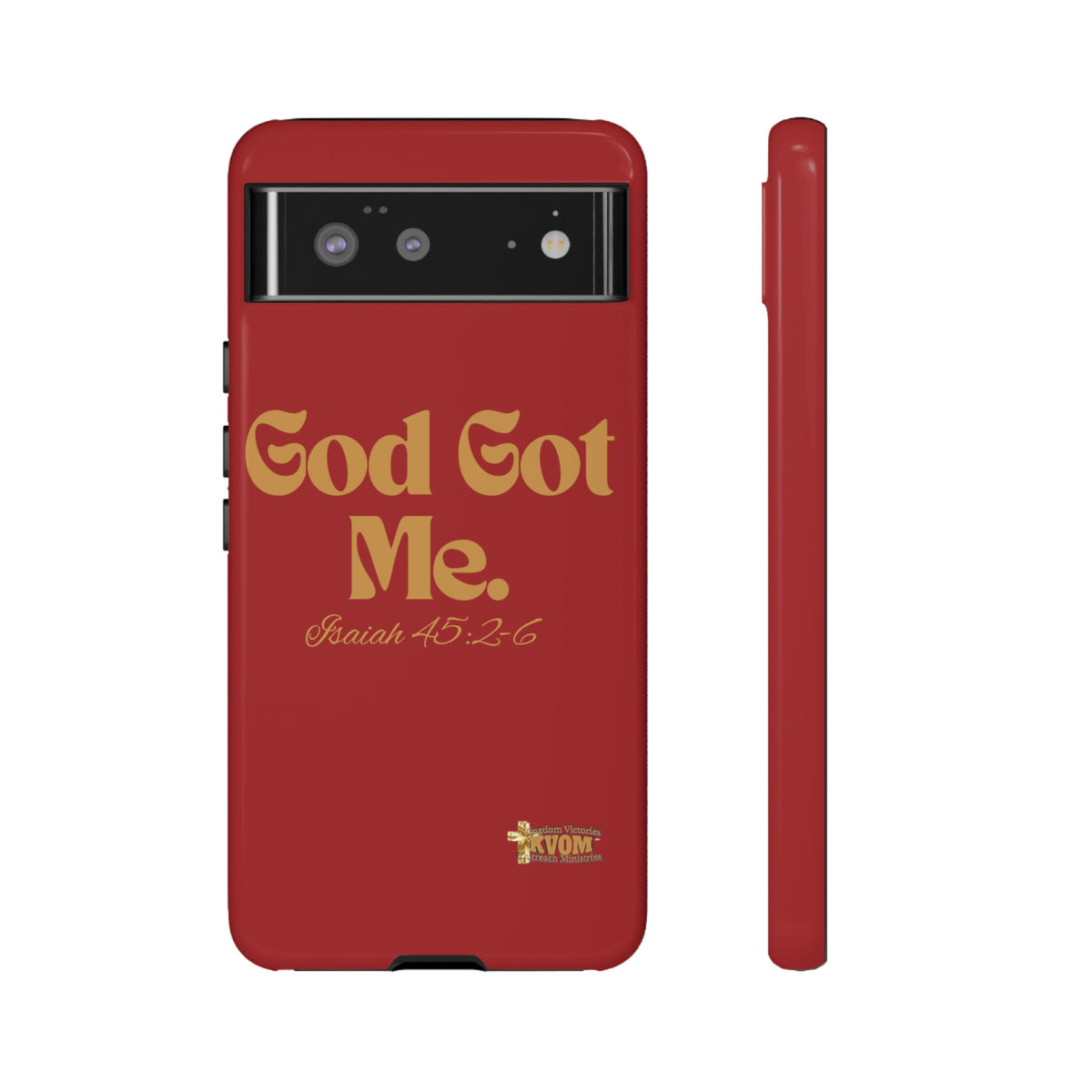 God Got Me KVOM Tough Case, Gold Print