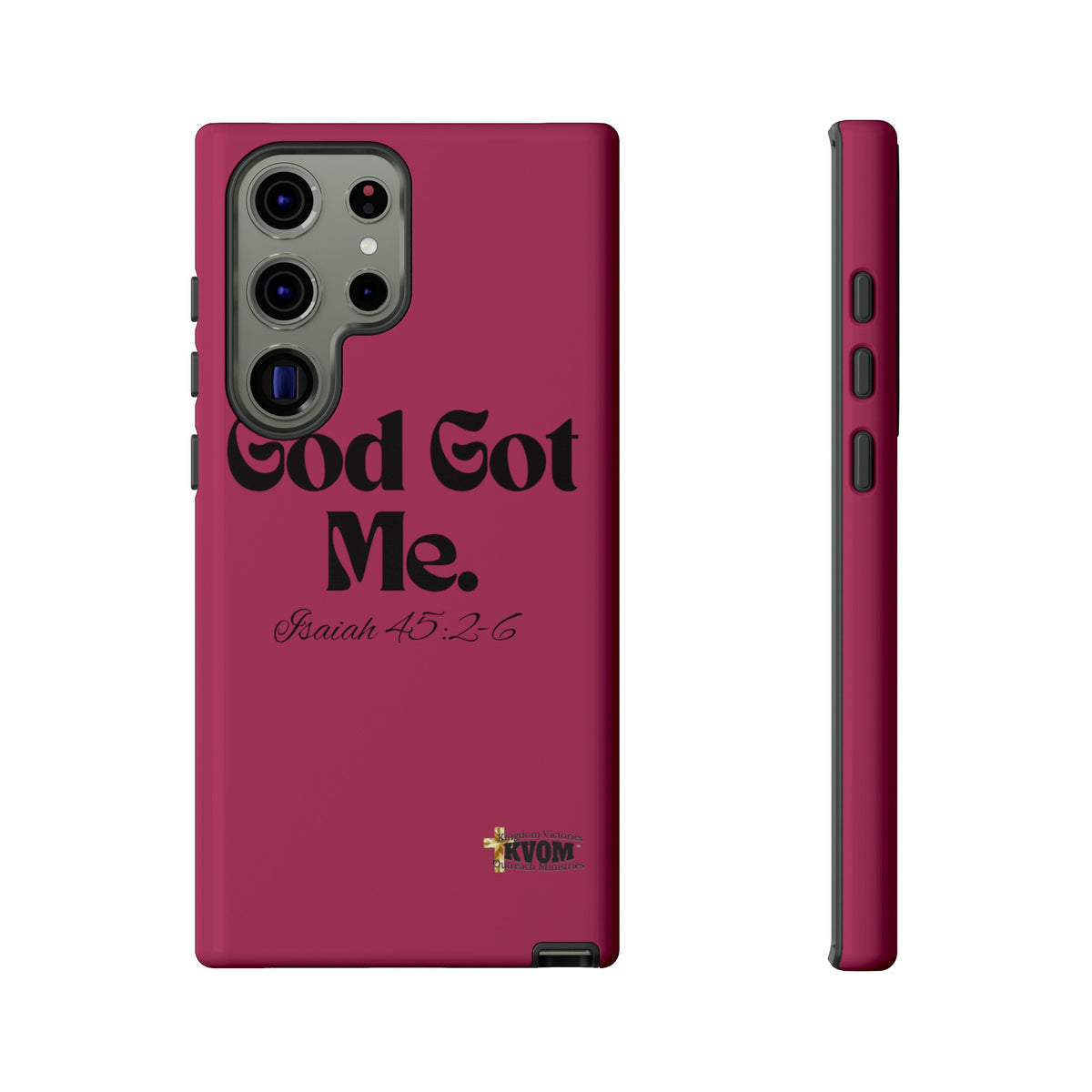 God Got Me KVOM Tough Case, Black Print