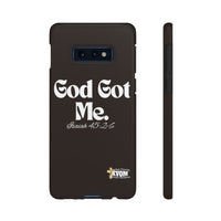 God Got Me KVOM Tough Case, White Print