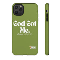 God Got Me KVOM Tough Case, White Print