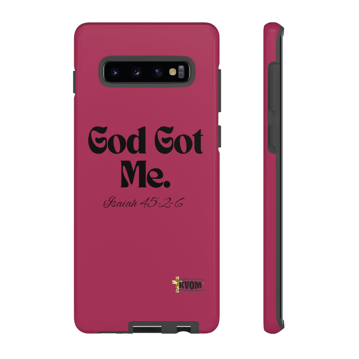 God Got Me KVOM Tough Case, Black Print