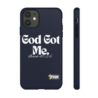 God Got Me KVOM Tough Case, White Print