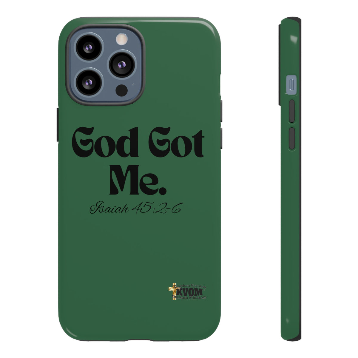 God Got Me KVOM Tough Case, Black Print