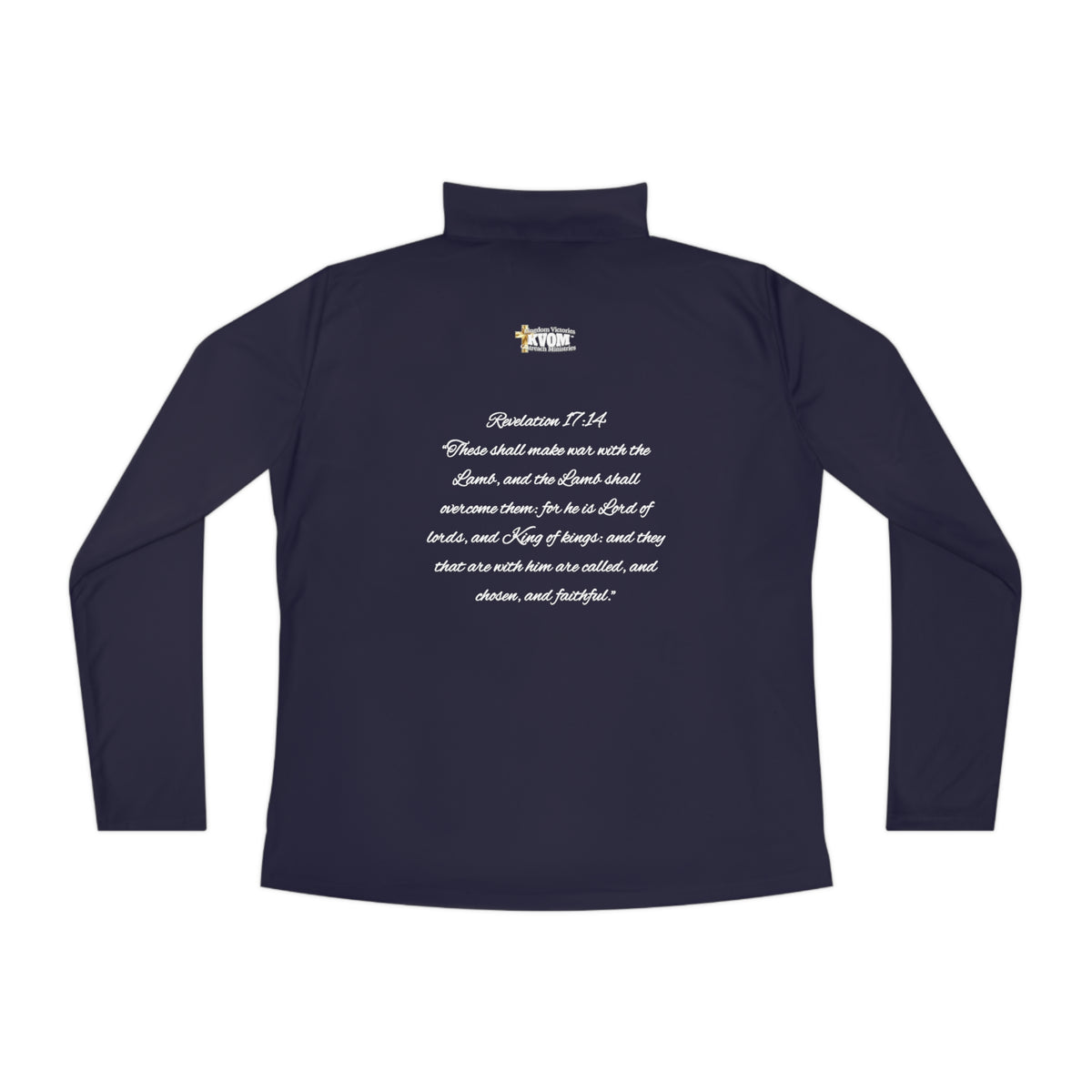 Christ The King Ladies Zip-Neck Pullover