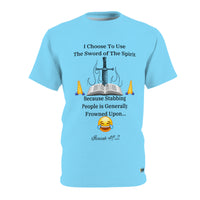 I Choose The Sword of The Spirit Unisex Shirt Original Blue