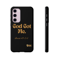 God Got Me KVOM Tough Case, Gold Print