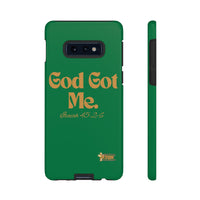 God Got Me KVOM Tough Case, Gold Print