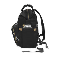 God Got Me KVOM Diaper Backpack, Black