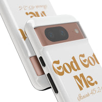 God Got Me KVOM Tough Case, Gold Print