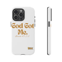 God Got Me KVOM Tough Case, Gold Print